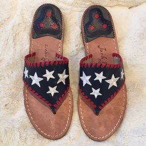 Jack Rogers 
Embroidered Stars Sandals
